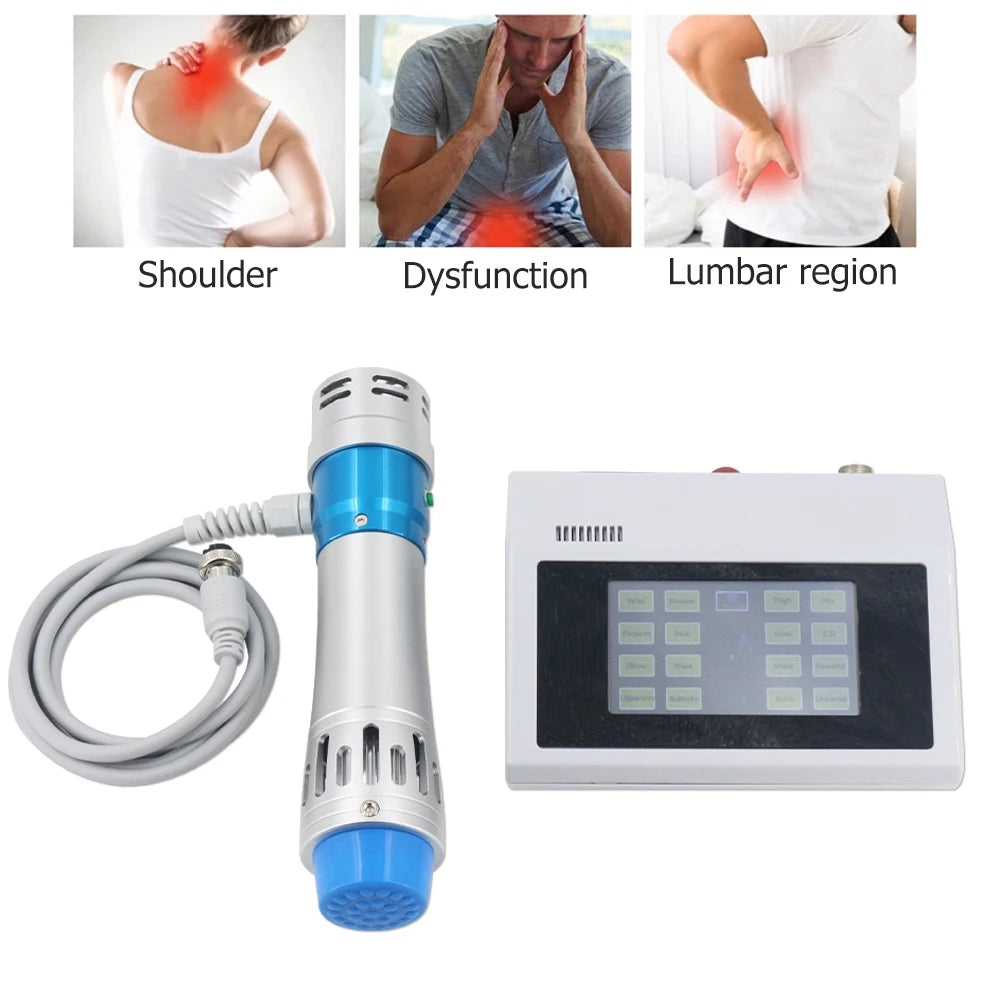 “300mj Shockwave Therapy Device – 7-Head Deep Tissue Recovery Tool for Circulation & Muscle Relief”