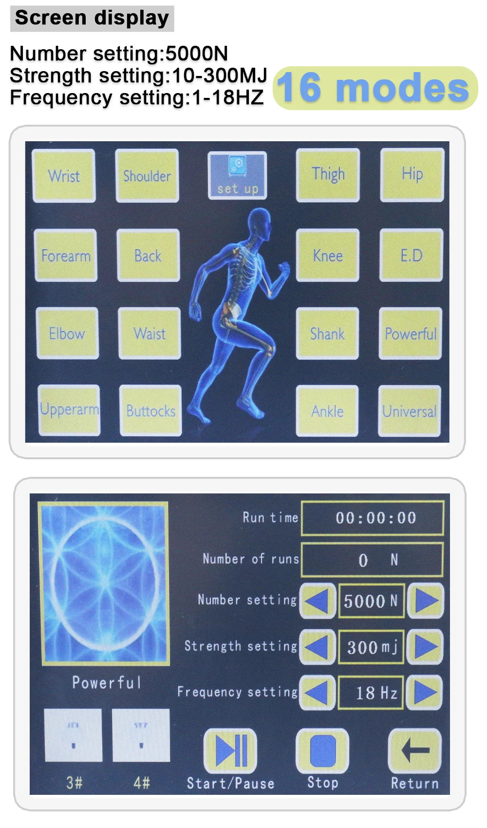 “300mj Shockwave Therapy Device – 7-Head Deep Tissue Recovery Tool for Circulation & Muscle Relief”