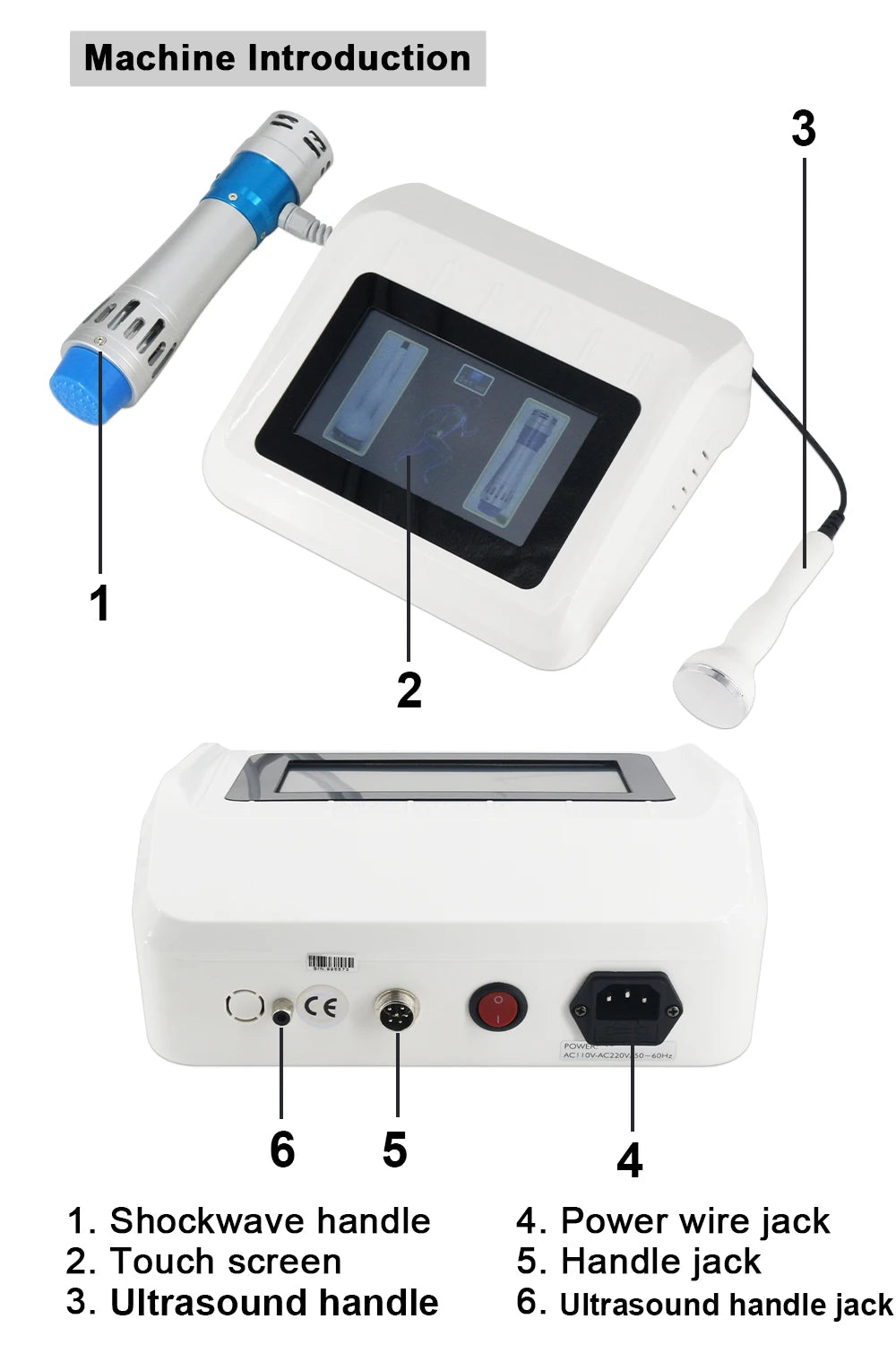 Shockwave Therapy Device – Pain Relief & Circulation Support | 2-in-1 Ultrasound & Massage