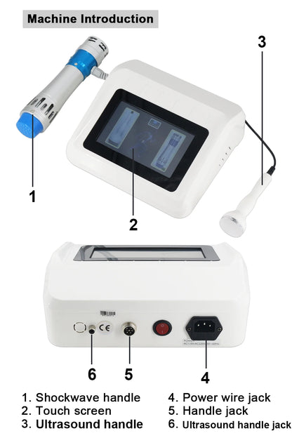 Shockwave Therapy Device – Pain Relief & Circulation Support | 2-in-1 Ultrasound & Massage